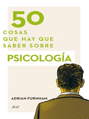cover image of 50 cosas que hay que saber sobre psicología
